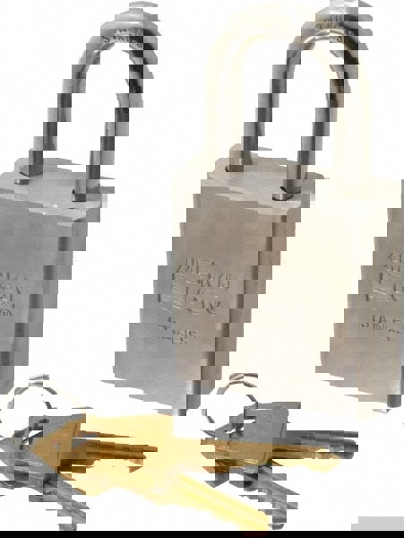 Padlock: Stainless Steel, Keyed Different, 1-3/4